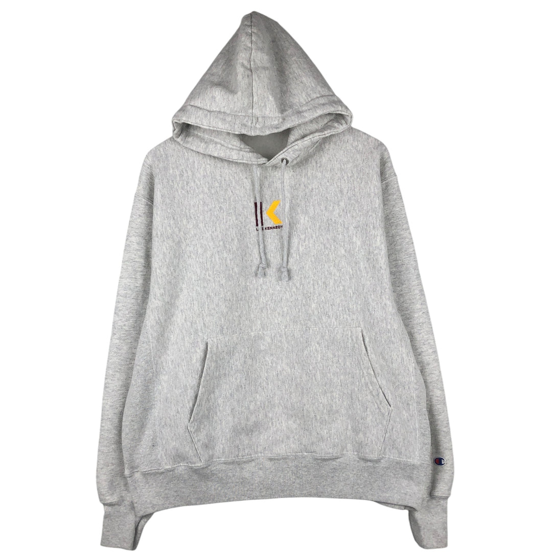 Champion Reverse Weave Lee Kennedy Pullover Hoodie, Men's Size L cotton gray type Vintage Second Hand
