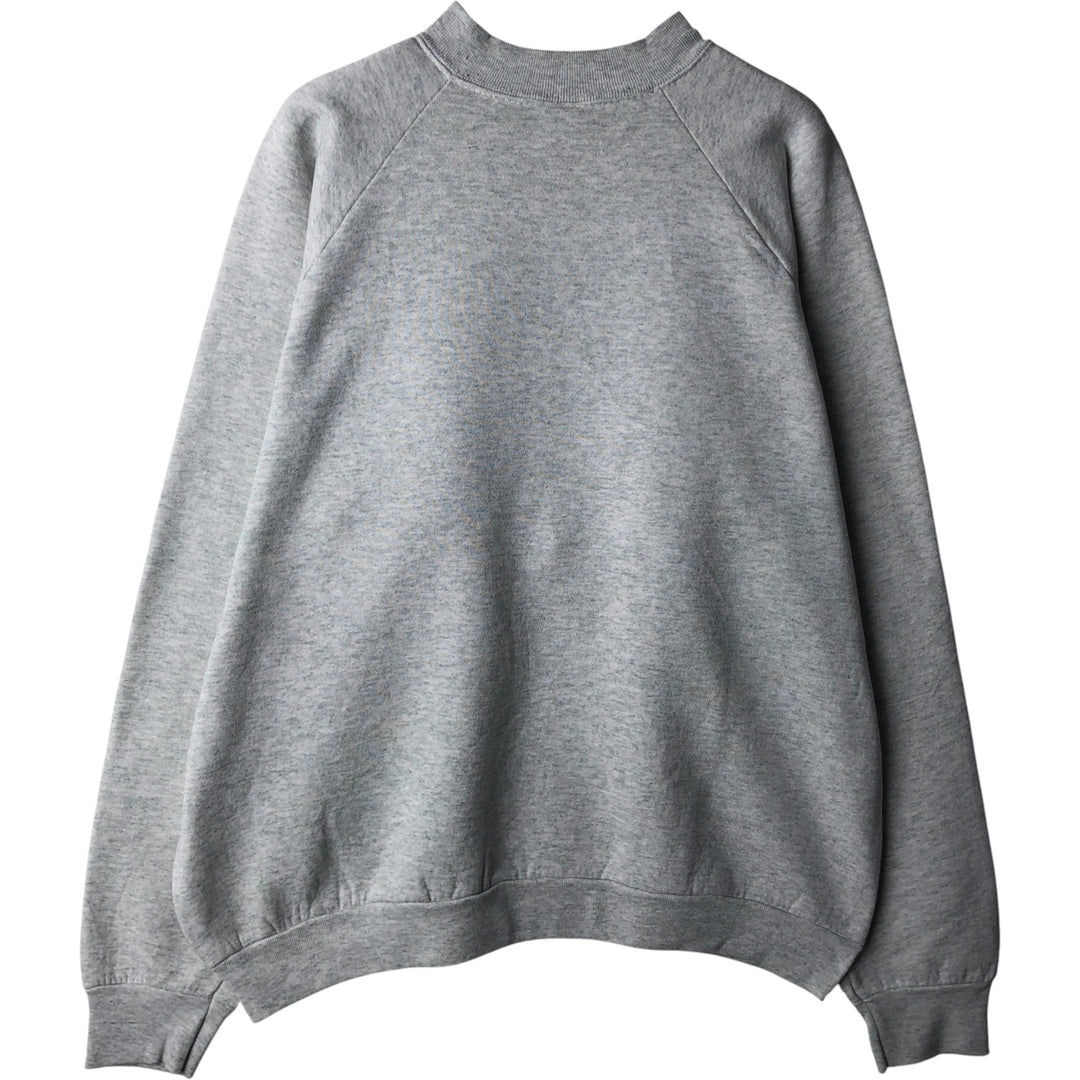 90'S Fruit of the Loom College Sweatshirt, Made in USA, Men's XL, Vintage cotton gray type Vintage Second Hand