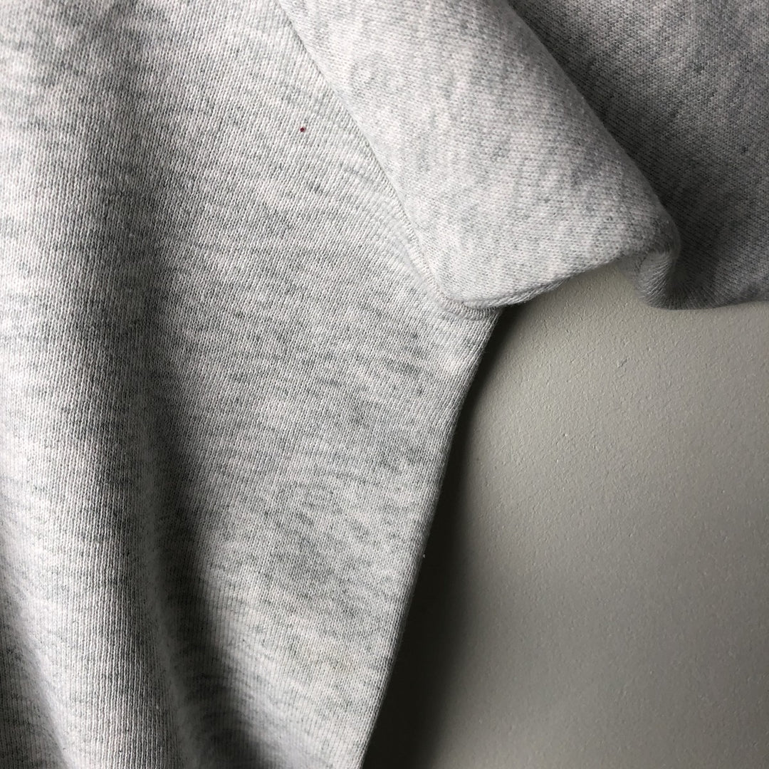90'S Fruit of the Loom College Sweatshirt, Made in USA, Men's XL, Vintage cotton gray type Vintage Second Hand