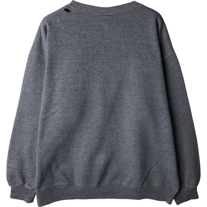 90'S Russell College Sweatshirt, Made in USA, Men's XXL, Vintage cotton gray type Vintage Second Hand