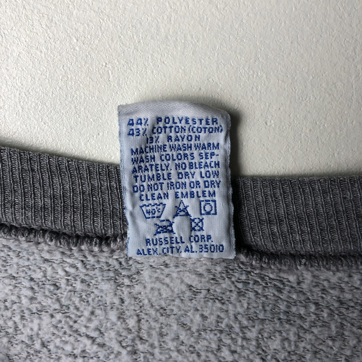 90'S Russell College Sweatshirt, Made in USA, Men's XXL, Vintage cotton gray type Vintage Second Hand