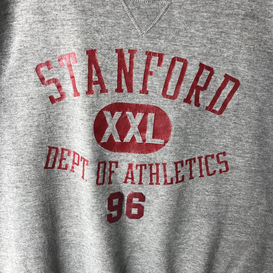 90'S Russell College Sweatshirt, Made in USA, Men's XXL, Vintage cotton gray type Vintage Second Hand