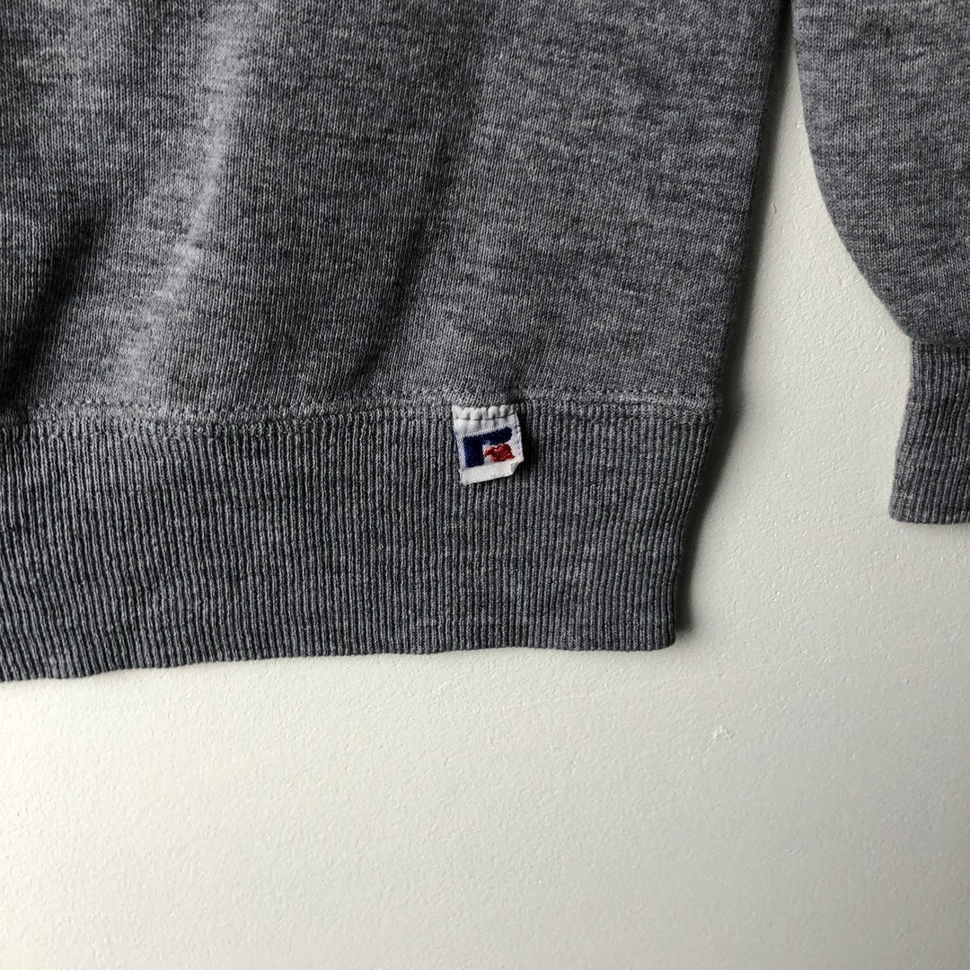 90'S Russell College Sweatshirt, Made in USA, Men's XXL, Vintage cotton gray type Vintage Second Hand