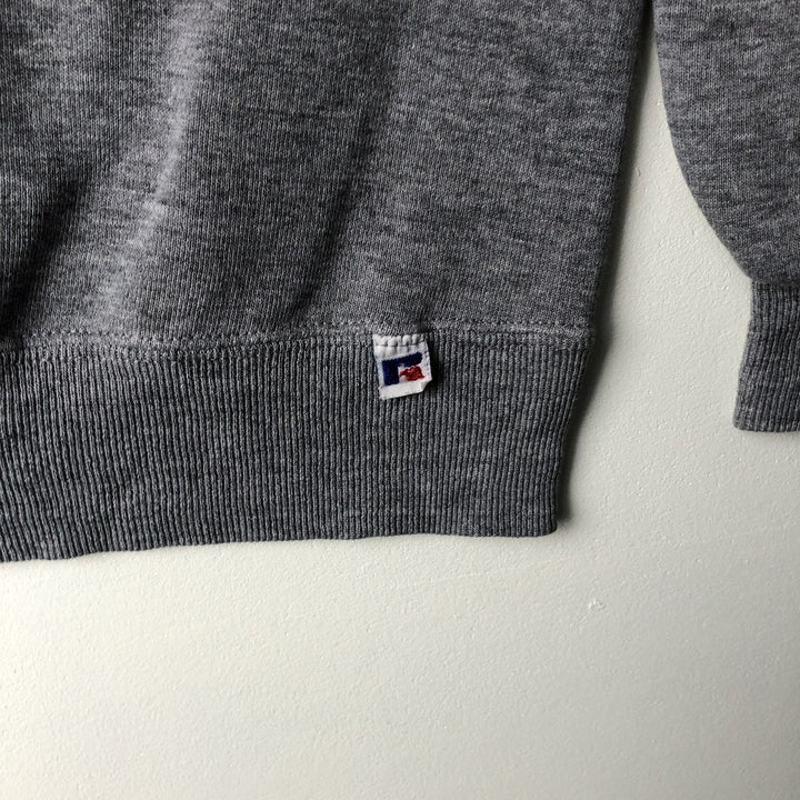 90'S Russell College Sweatshirt, Made in USA, Men's XXL, Vintage cotton gray type Vintage Second Hand