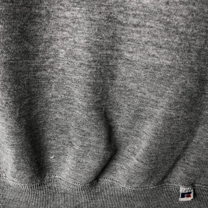 90'S Russell College Sweatshirt, Made in USA, Men's XXL, Vintage cotton gray type Vintage Second Hand