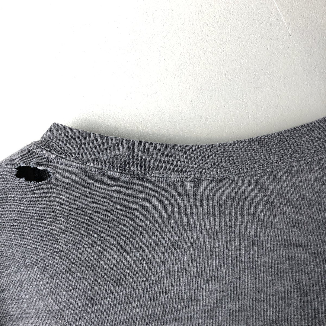 90'S Russell College Sweatshirt, Made in USA, Men's XXL, Vintage cotton gray type Vintage Second Hand