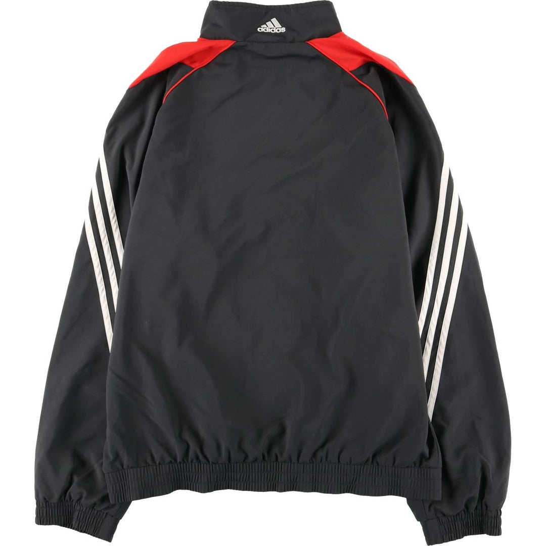 00'S adidas windbreaker, men's size L polyester Charcoal Vintage Second Hand
