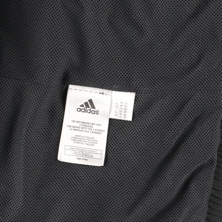 00'S adidas windbreaker, men's size L polyester Charcoal Vintage Second Hand