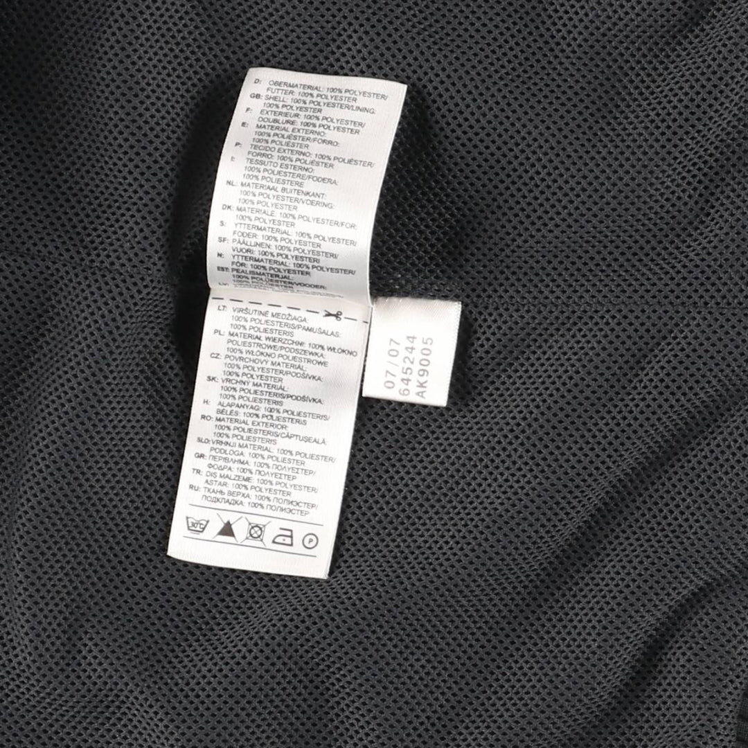 00'S adidas windbreaker, men's size L polyester Charcoal Vintage Second Hand