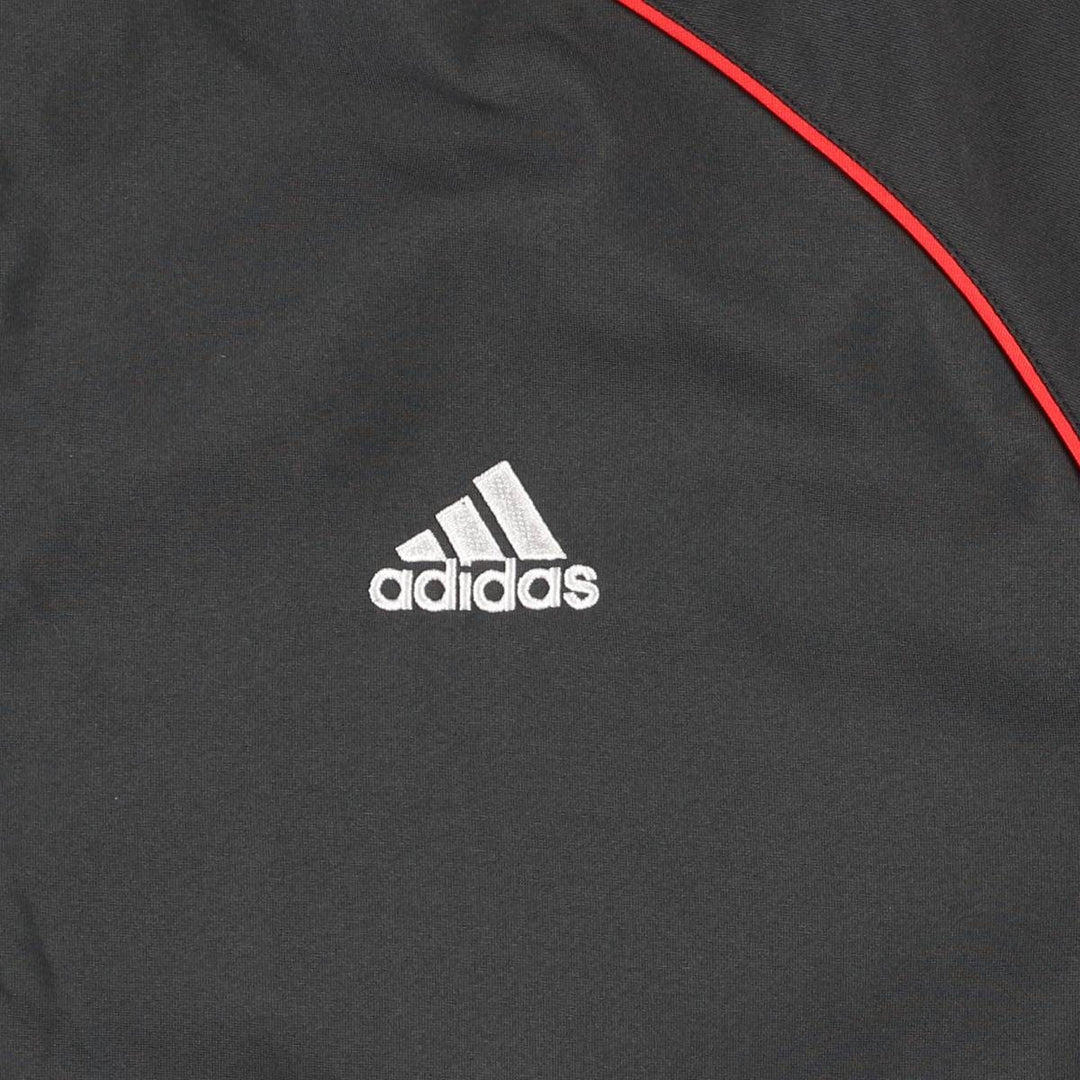 00'S adidas windbreaker, men's size L polyester Charcoal Vintage Second Hand