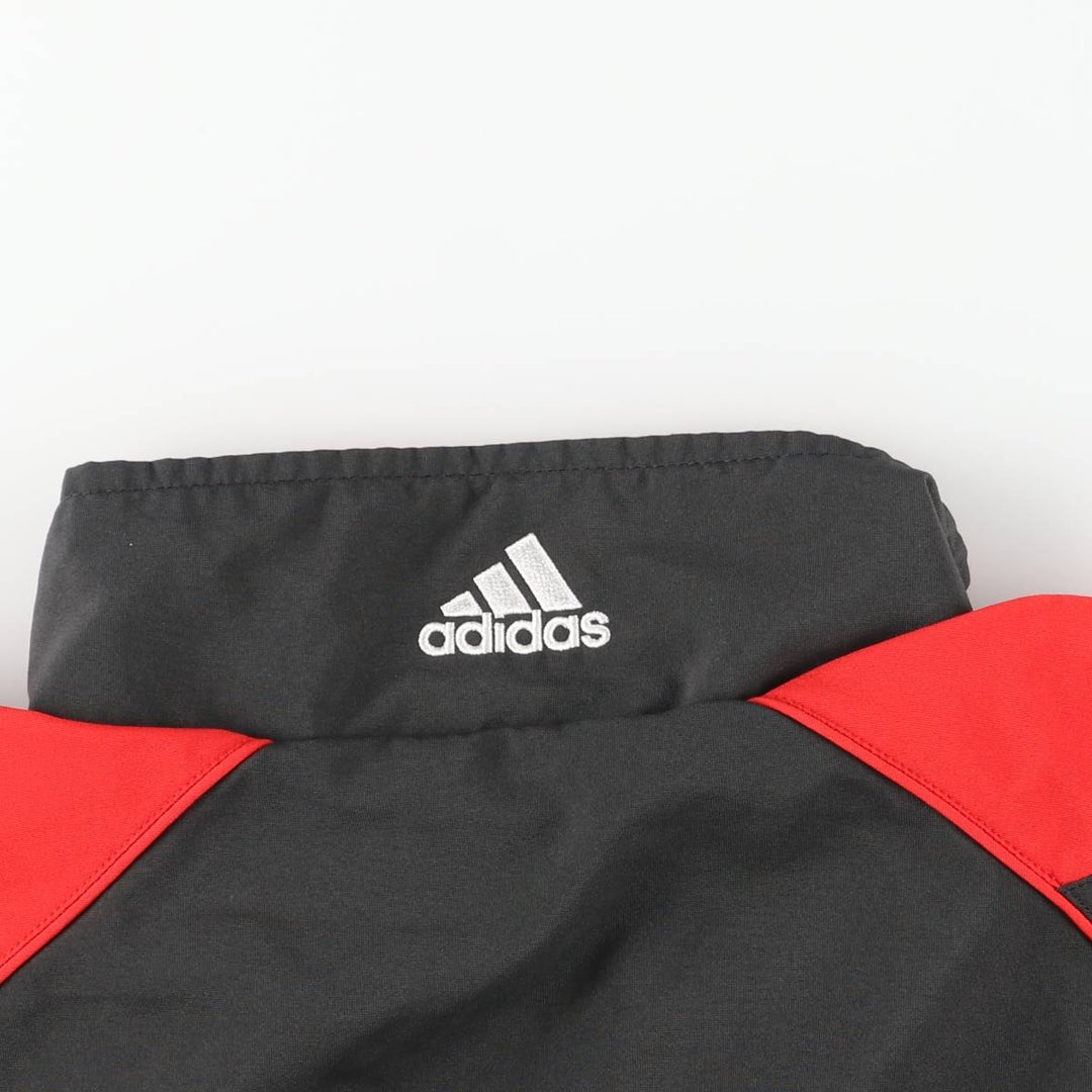 00'S adidas windbreaker, men's size L polyester Charcoal Vintage Second Hand