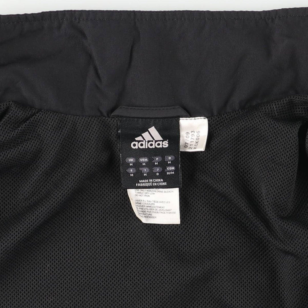 00'S adidas windbreaker, men's size M polyester black type Vintage Second Hand