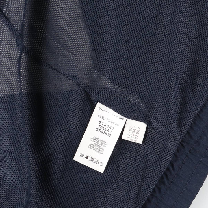 00'S adidas windbreaker, men's size L polyester navy blue type Vintage Second Hand