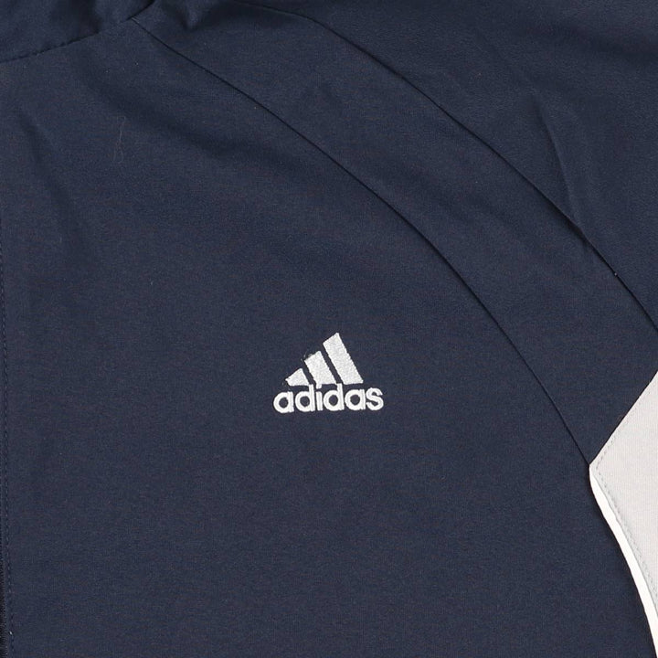 00'S adidas windbreaker, men's size L polyester navy blue type Vintage Second Hand