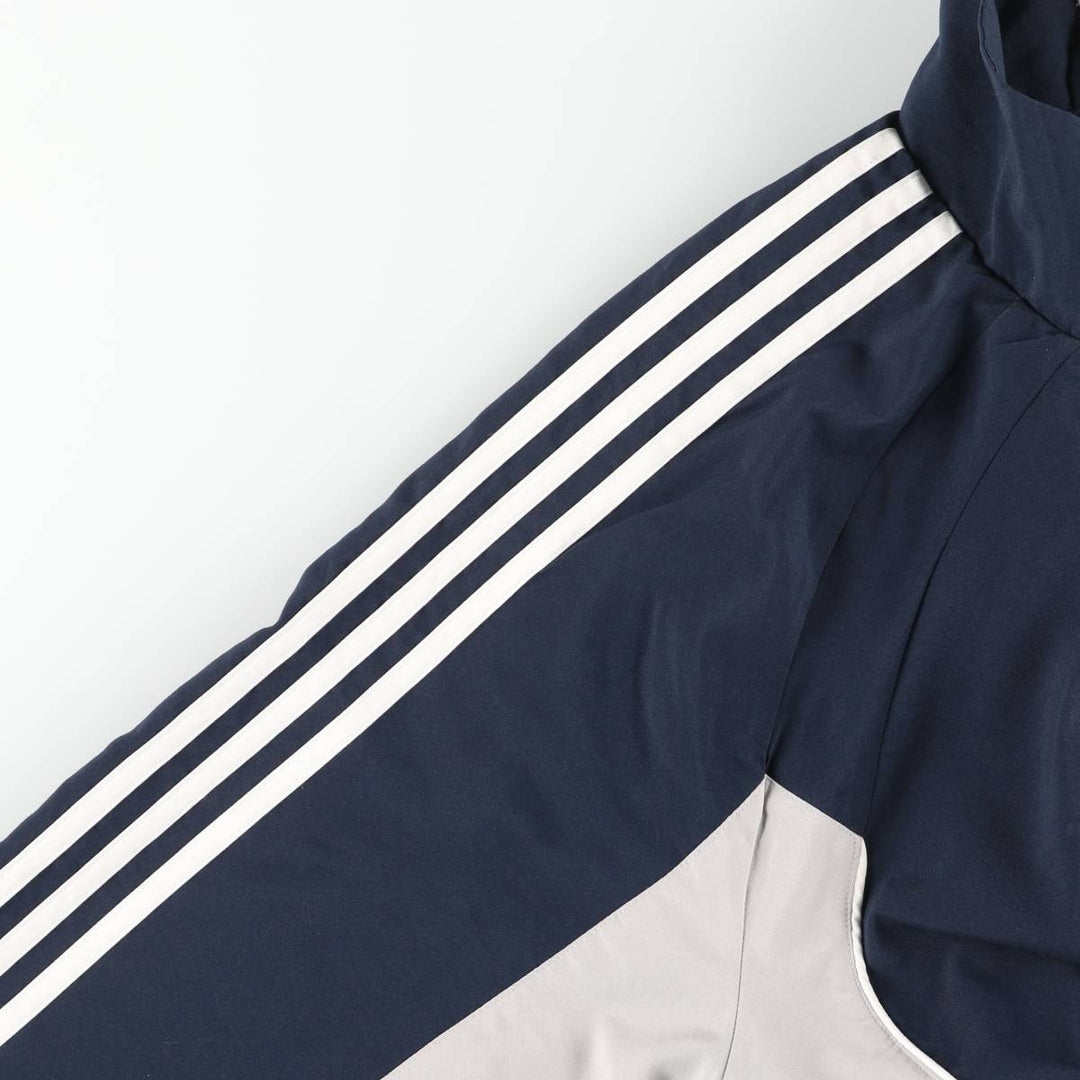 00'S adidas windbreaker, men's size L polyester navy blue type Vintage Second Hand
