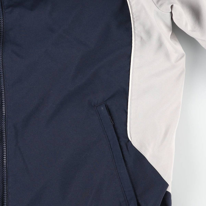 00'S adidas windbreaker, men's size L polyester navy blue type Vintage Second Hand