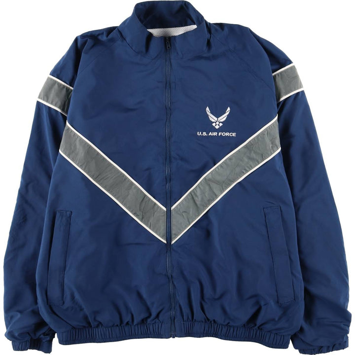Authentic US Military USAIR Force PTU Training Jacket, Windbreaker, Made in USA, Men's Size Medium polyester navy blue type Vintage Second Hand