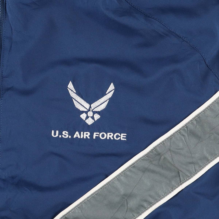 Authentic US Military USAIR Force PTU Training Jacket, Windbreaker, Made in USA, Men's Size Medium polyester navy blue type Vintage Second Hand