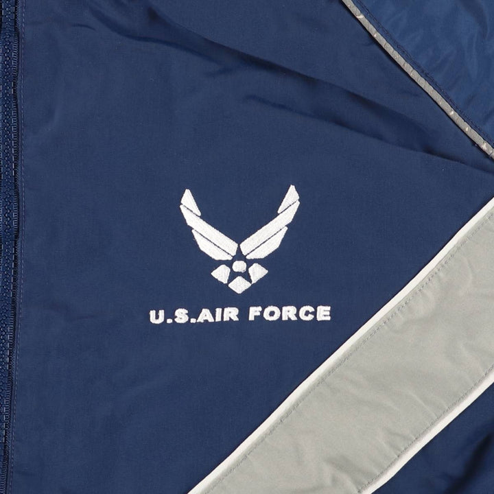 Authentic 2000'S US Military USAIR Force PTU Training Jacket, Nylon Jacket, Made in USA, Men's Size L Nylon navy blue type Vintage Second Hand