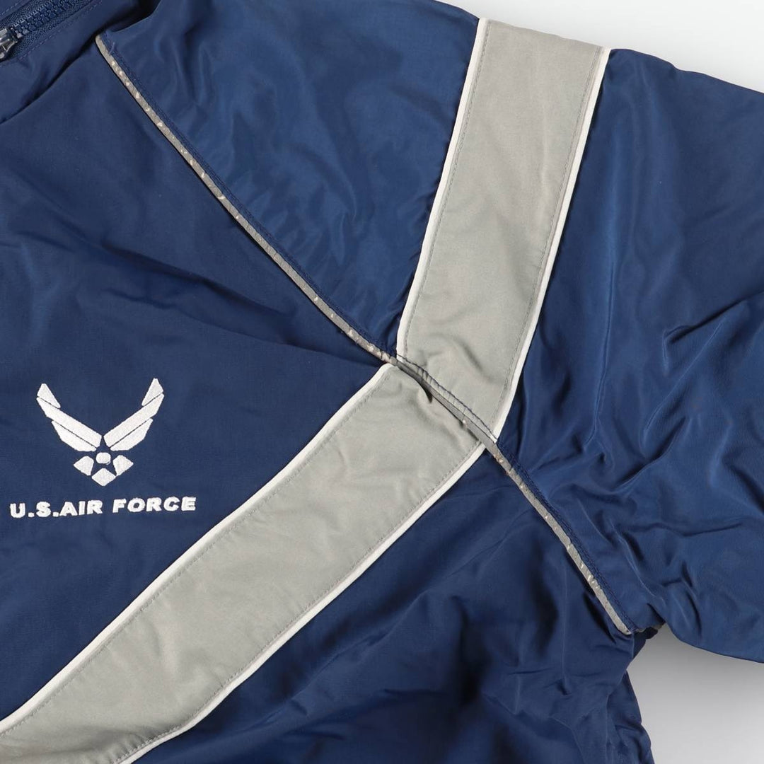 Authentic 2000'S US Military USAIR Force PTU Training Jacket, Nylon Jacket, Made in USA, Men's Size L Nylon navy blue type Vintage Second Hand