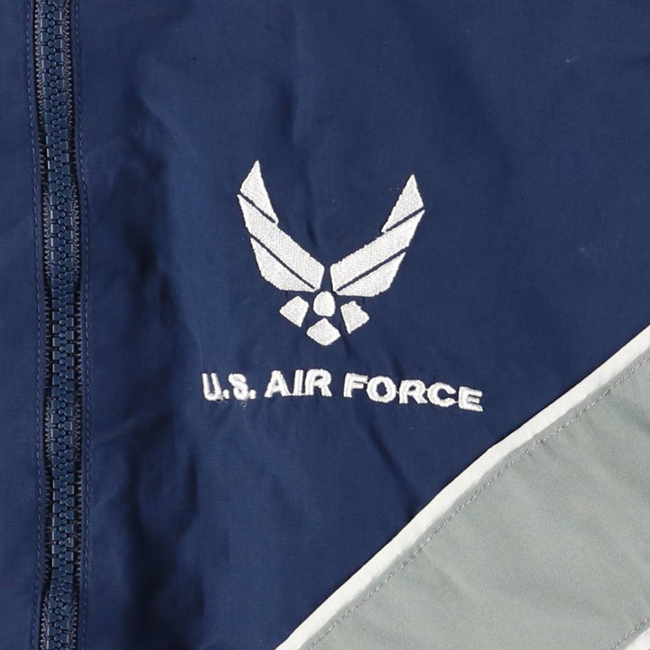 Authentic 2000'S US Military USAIR Force PTU Training Jacket, Nylon Jacket, Made in USA, Men's Medium Nylon navy blue type Vintage Second Hand