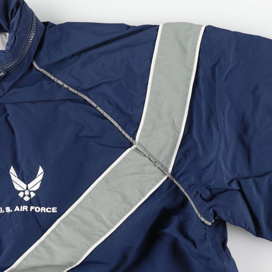 Authentic 2000'S US Military USAIR Force PTU Training Jacket, Nylon Jacket, Made in USA, Men's Medium Nylon navy blue type Vintage Second Hand
