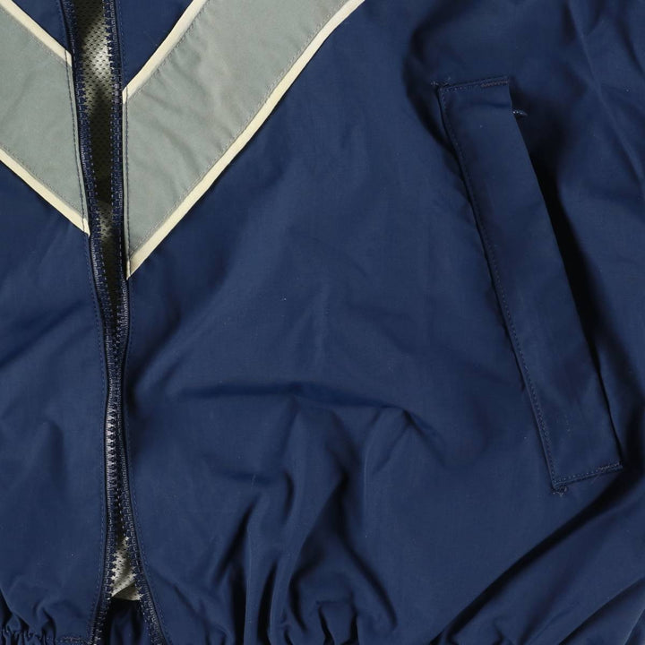 2000'S US Military SKILCRAFT PTU Training Jacket, Nylon, Made in USA, Medium Nylon navy blue type Vintage Second Hand