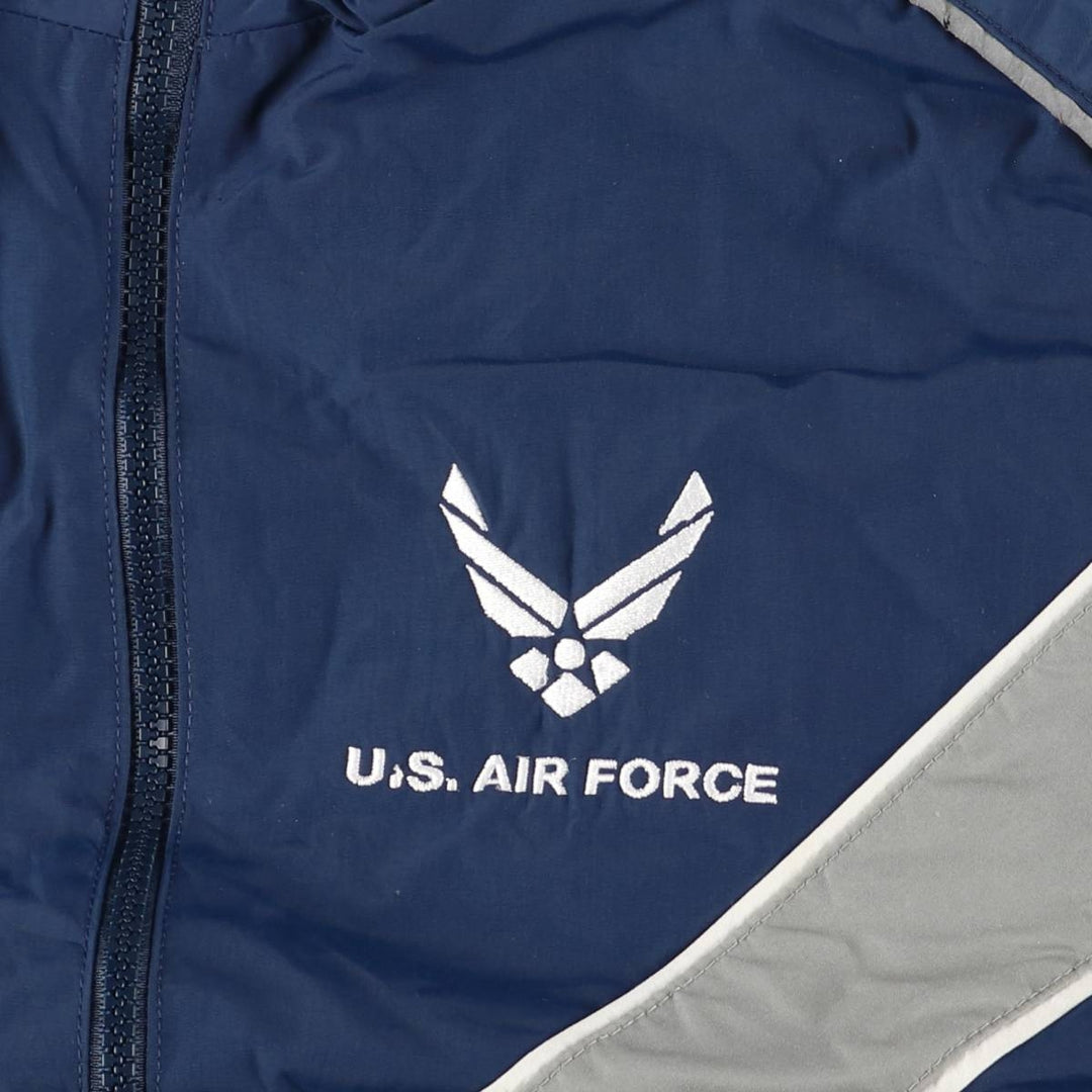 Authentic 2000'S US Military USAIR FORCE SKILCRAFT PTU Training Jacket, Nylon Jacket, Made in USA, Men's Size Small Nylon navy blue type Vintage Second Hand