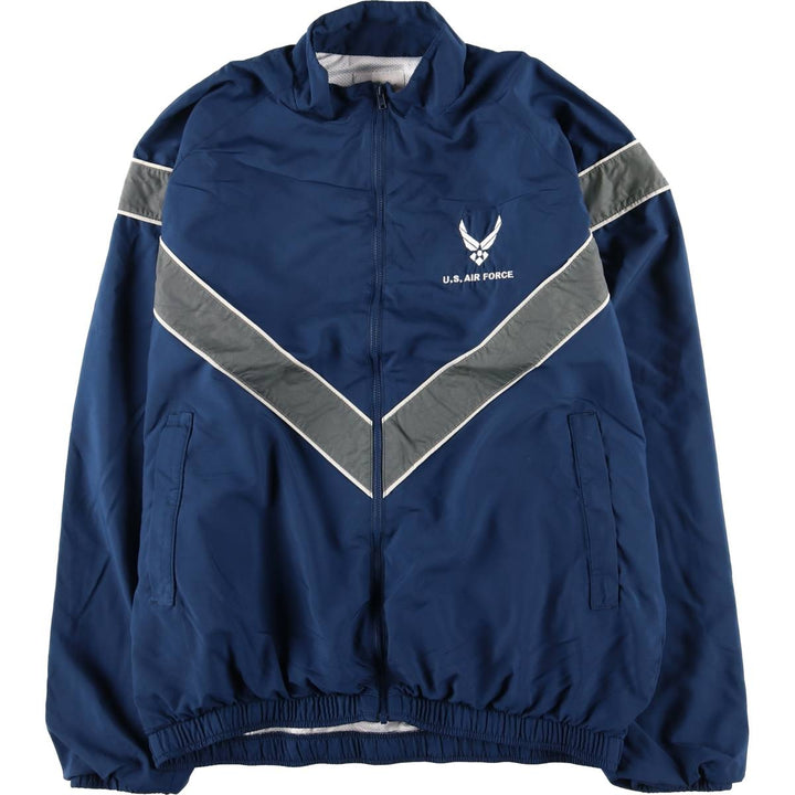 Authentic US Military USAIR Force PTU Training Jacket, Windbreaker, Made in USA, Men's Size Medium polyester navy blue type Vintage Second Hand