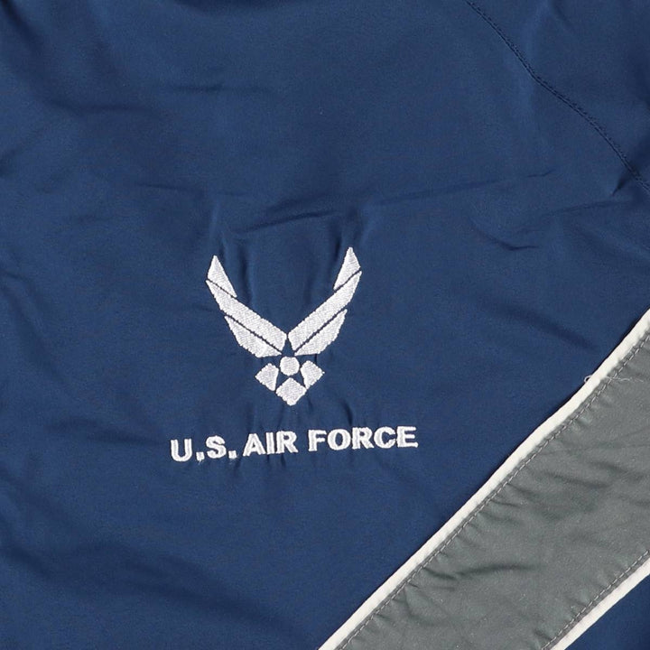 Authentic US Military USAIR Force PTU Training Jacket, Windbreaker, Made in USA, Men's Size Medium polyester navy blue type Vintage Second Hand