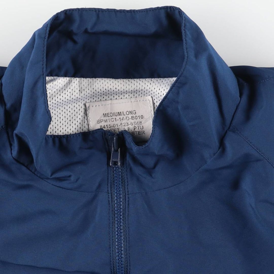 Authentic US Military USAIR Force PTU Training Jacket, Windbreaker, Made in USA, Men's Size Medium polyester navy blue type Vintage Second Hand