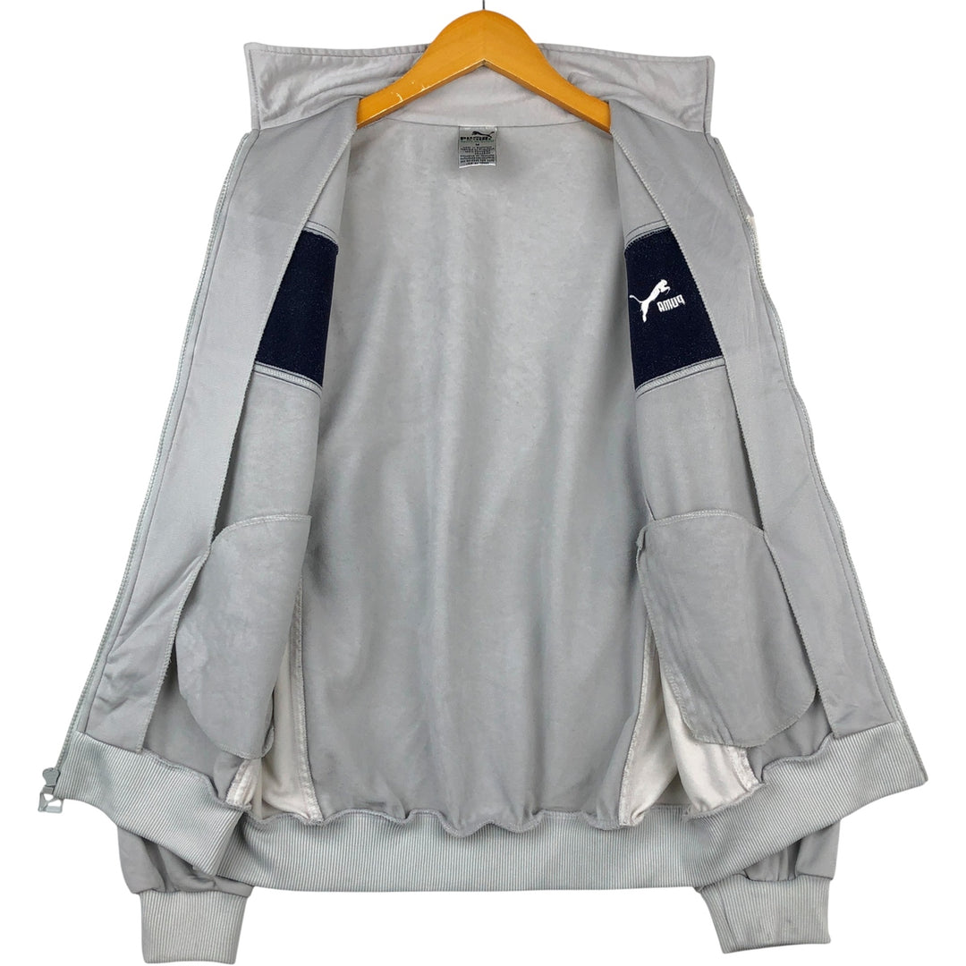Vintage 90'S Puma Track Jacket, Men's Size Medium polyester gray type Vintage Second Hand
