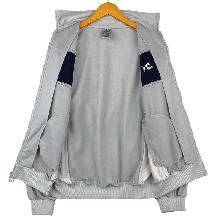 Vintage 90'S Puma Track Jacket, Men's Size Medium polyester gray type Vintage Second Hand