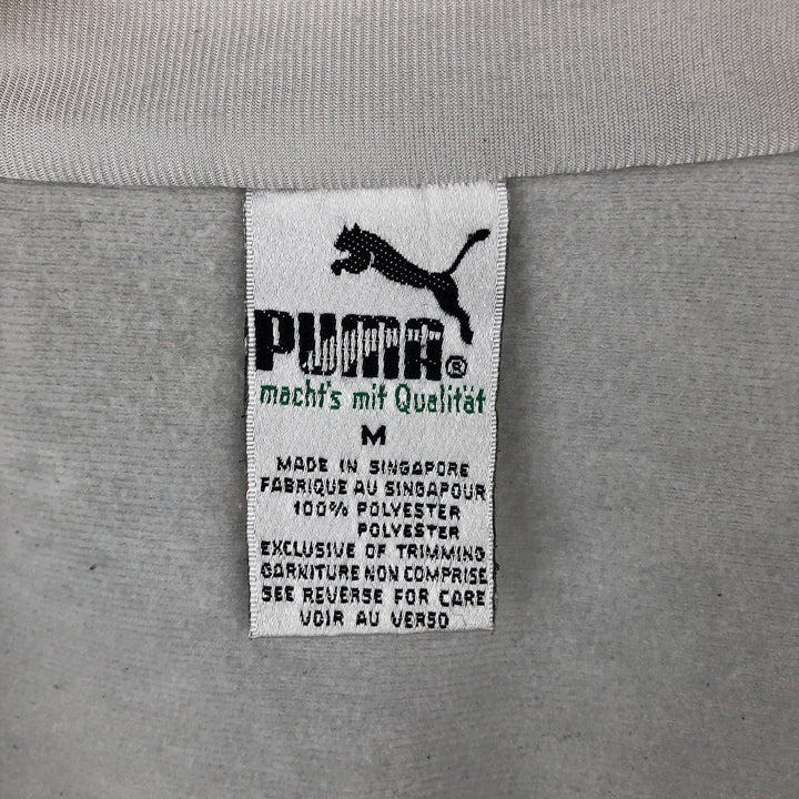 Vintage 90'S Puma Track Jacket, Men's Size Medium polyester gray type Vintage Second Hand