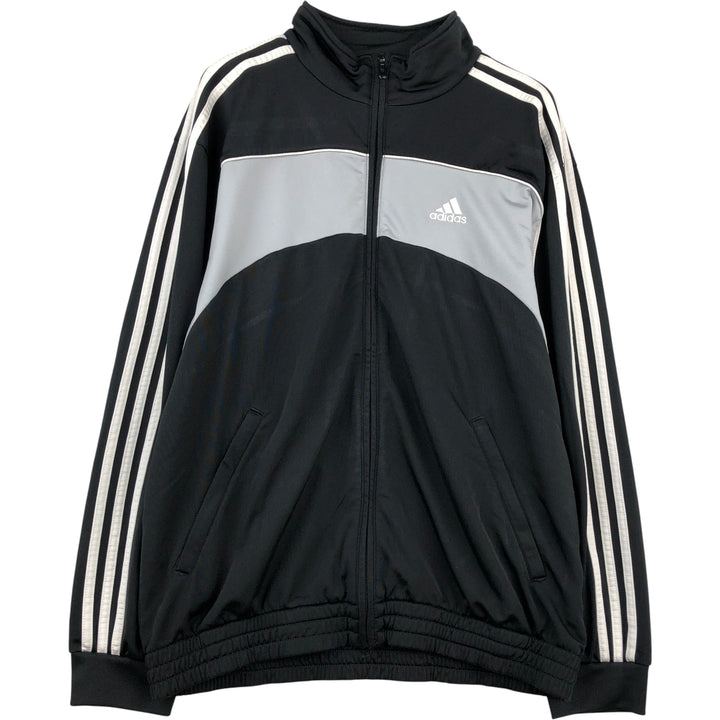 00'S adidas jersey track jacket, men's size L polyester black type Vintage Second Hand