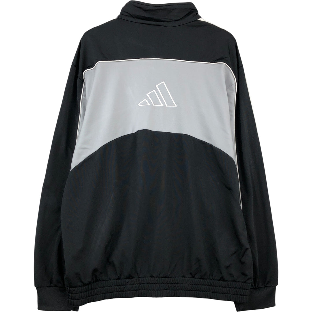 00'S adidas jersey track jacket, men's size L polyester black type Vintage Second Hand