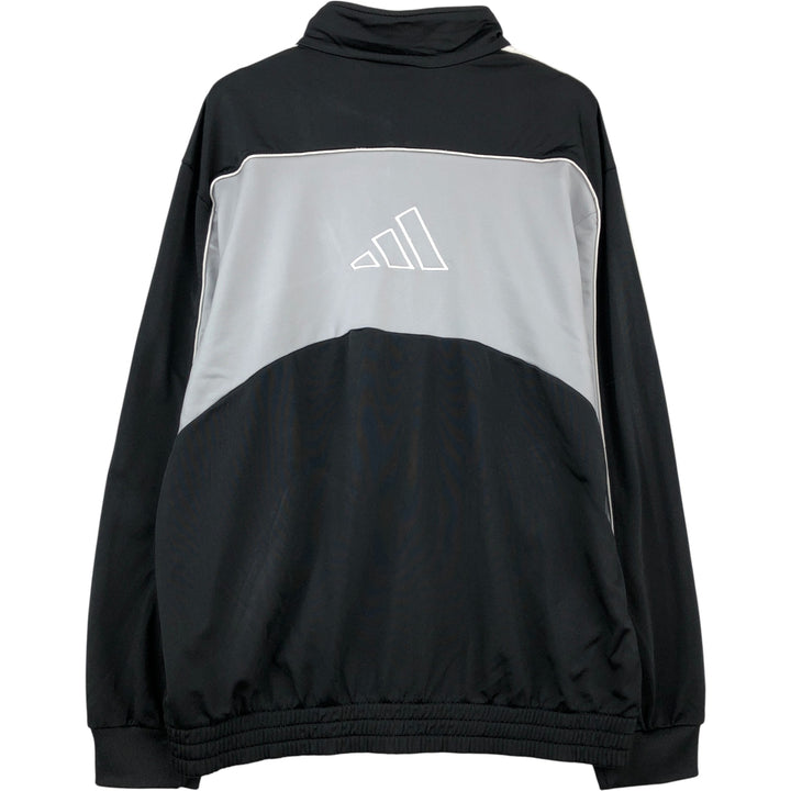00'S adidas jersey track jacket, men's size L polyester black type Vintage Second Hand