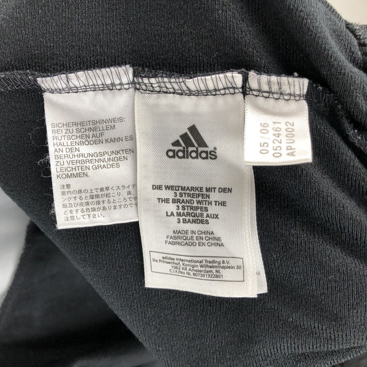 00'S adidas jersey track jacket, men's size L polyester black type Vintage Second Hand