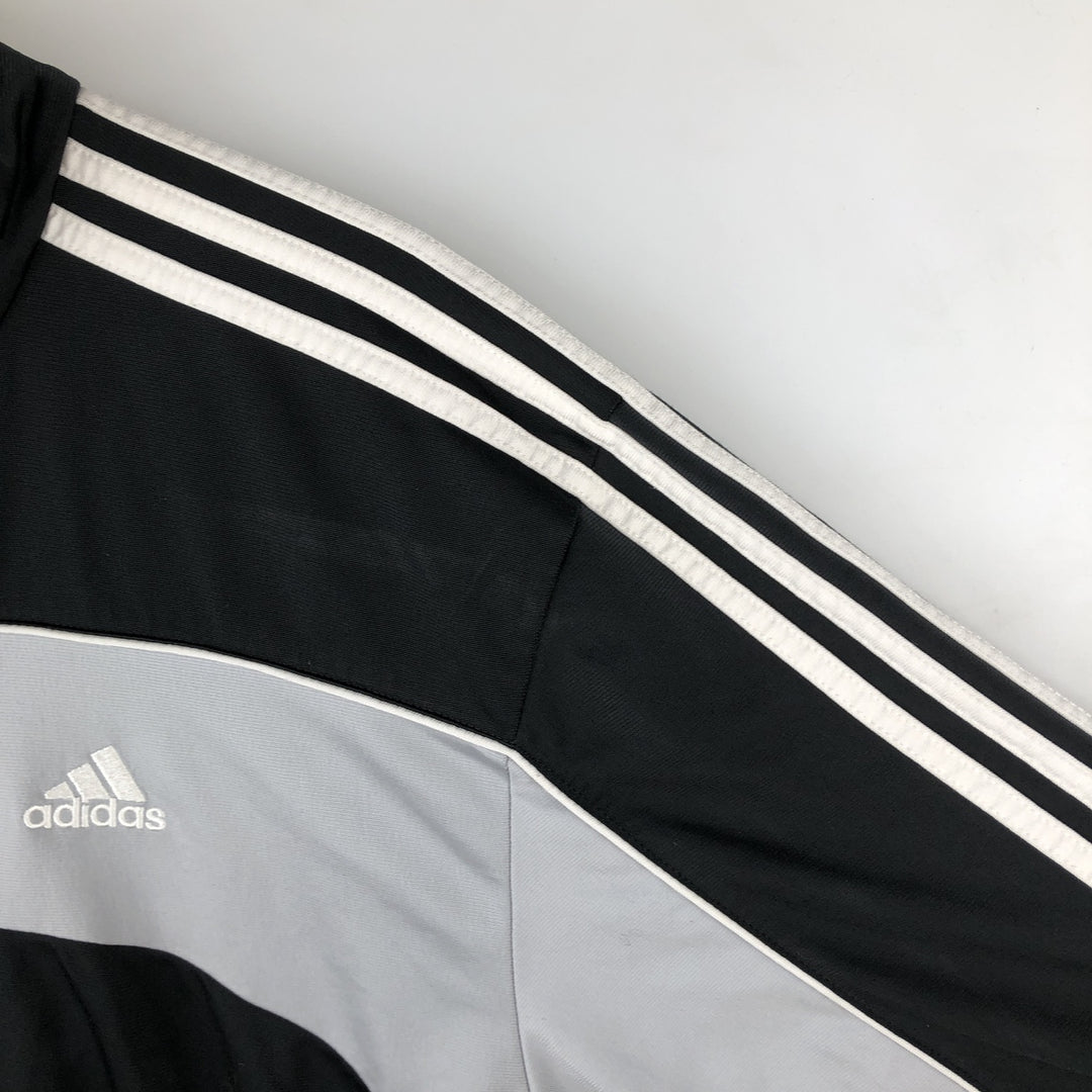 00'S adidas jersey track jacket, men's size L polyester black type Vintage Second Hand