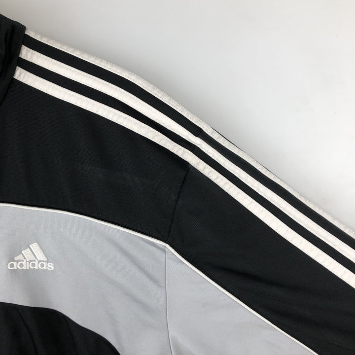 00'S adidas jersey track jacket, men's size L polyester black type Vintage Second Hand