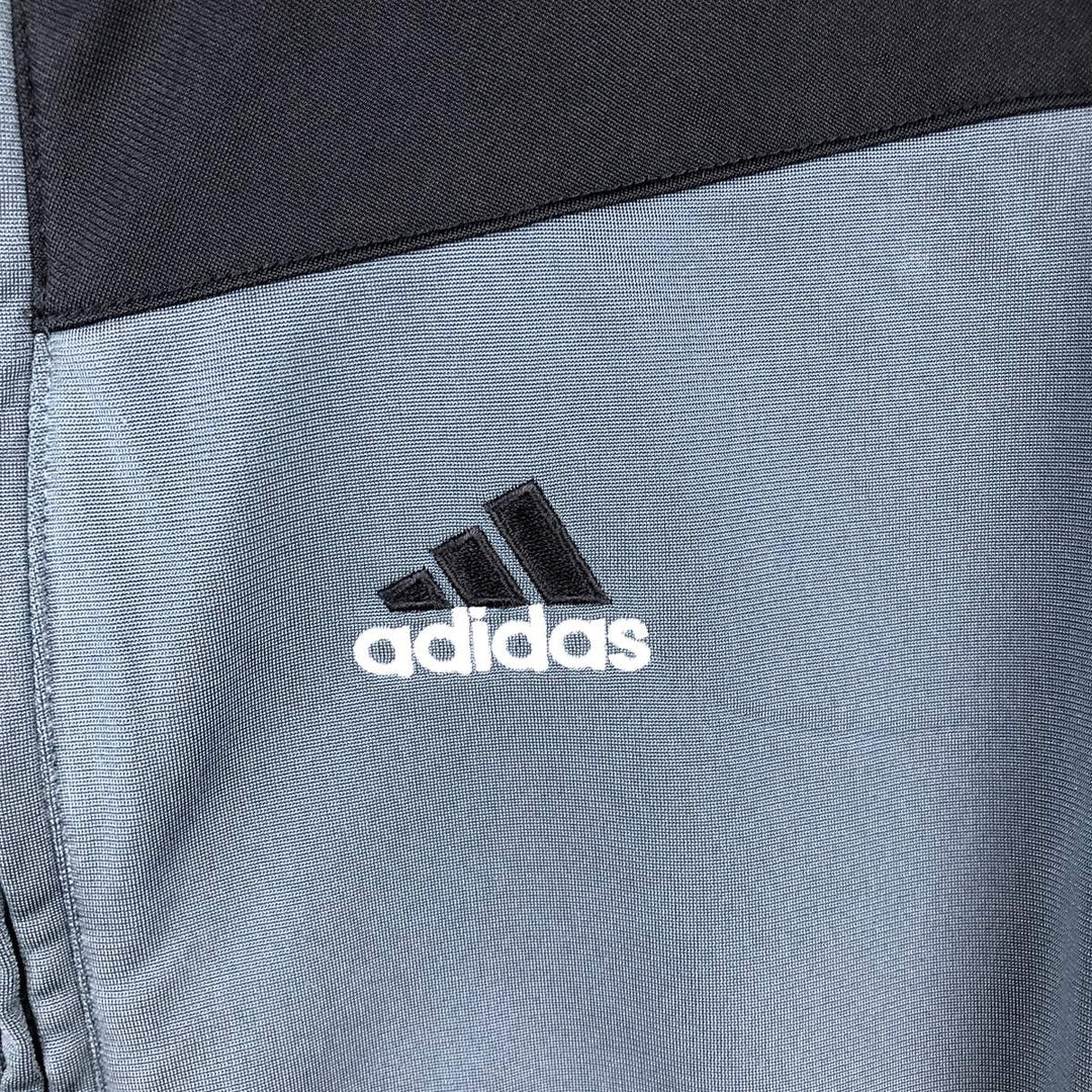00'S adidas jersey track jacket, men's size M polyester navy blue type Vintage Second Hand