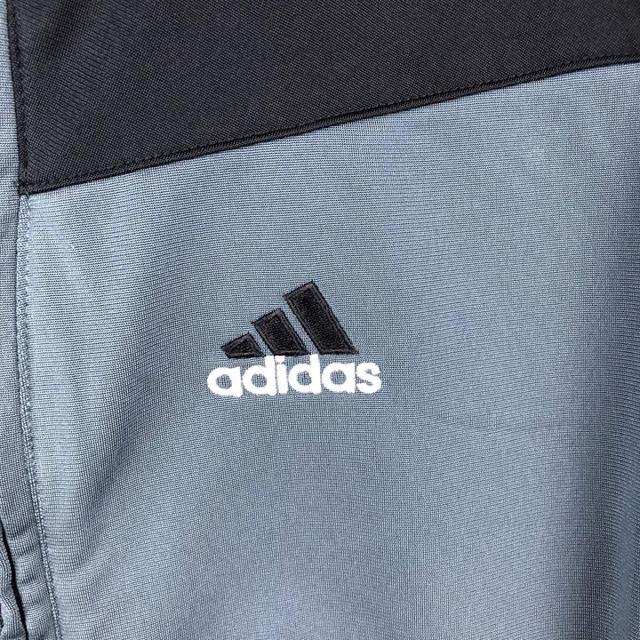 00'S adidas jersey track jacket, men's size M polyester navy blue type Vintage Second Hand