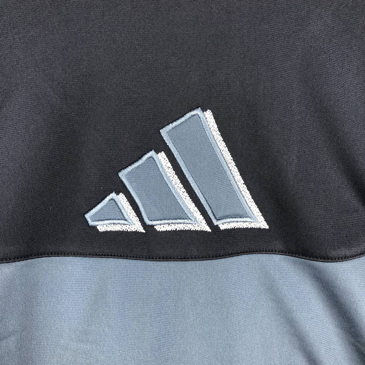 00'S adidas jersey track jacket, men's size M polyester navy blue type Vintage Second Hand