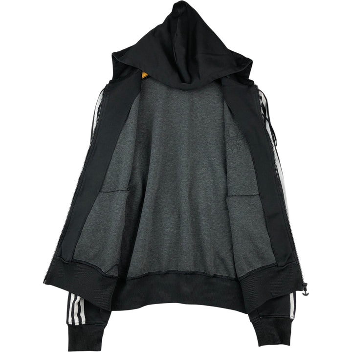 2000'S adidas Originals Jersey Hoodie Track Jacket, Men's Size Medium polyester black type Vintage Second Hand