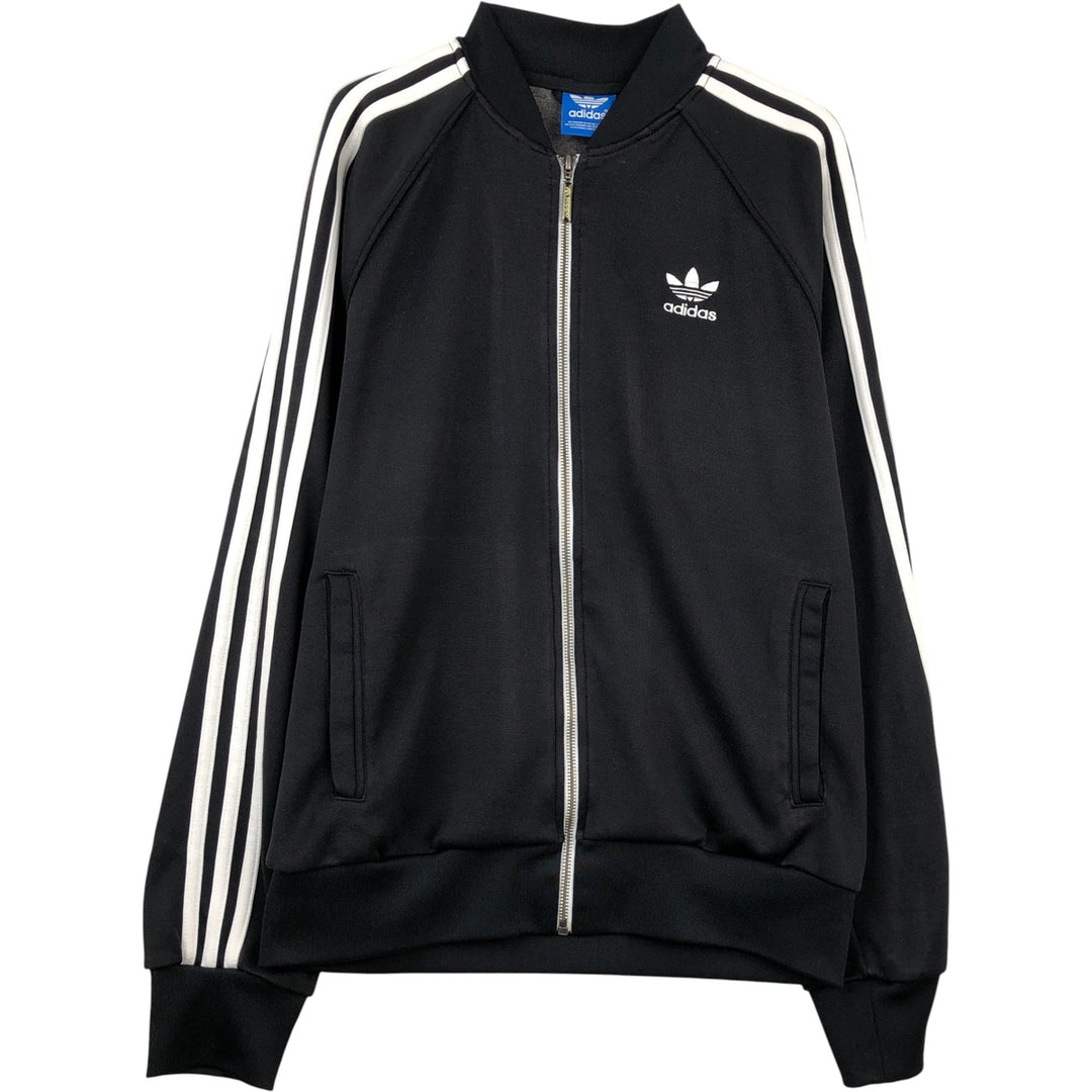 Adidas Originals Jersey Track Jacket Men's M polyester black type Vintage Second Hand