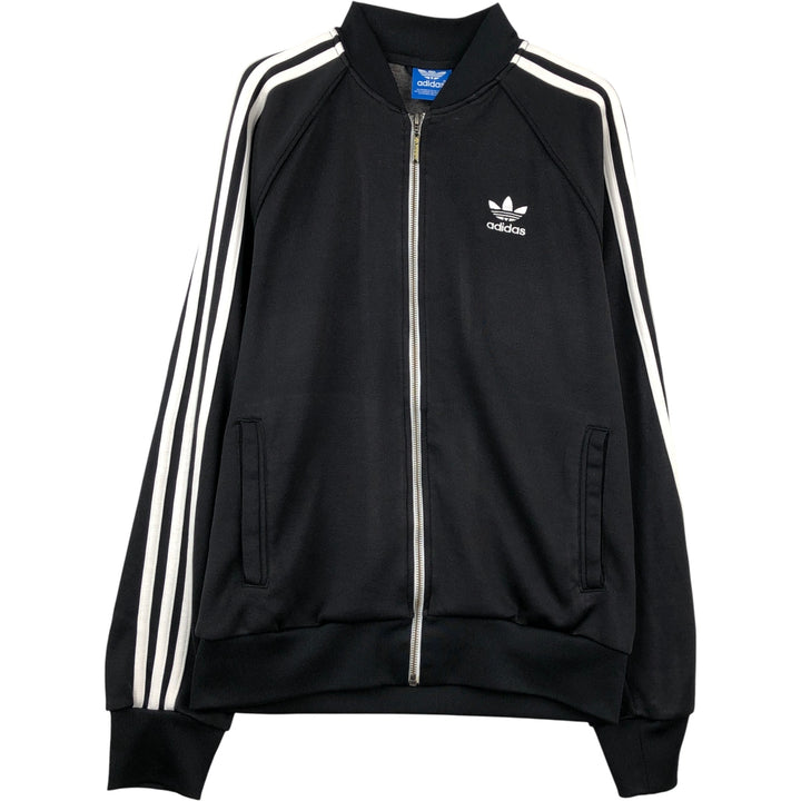 Adidas Originals Jersey Track Jacket Men's M polyester black type Vintage Second Hand