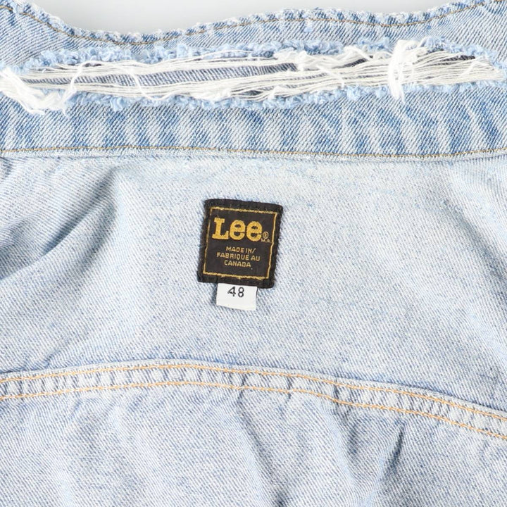 Vintage Lee denim jacket, made in Canada, men's size XL unclear blue type Vintage Second Hand