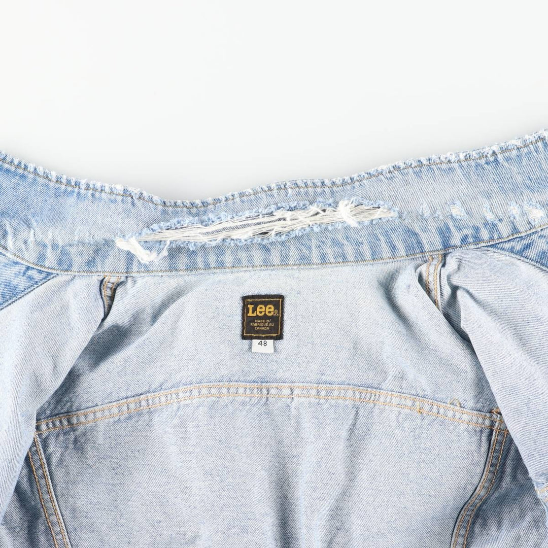 Vintage Lee denim jacket, made in Canada, men's size XL unclear blue type Vintage Second Hand