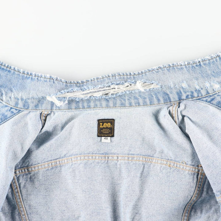 Vintage Lee denim jacket, made in Canada, men's size XL unclear blue type Vintage Second Hand