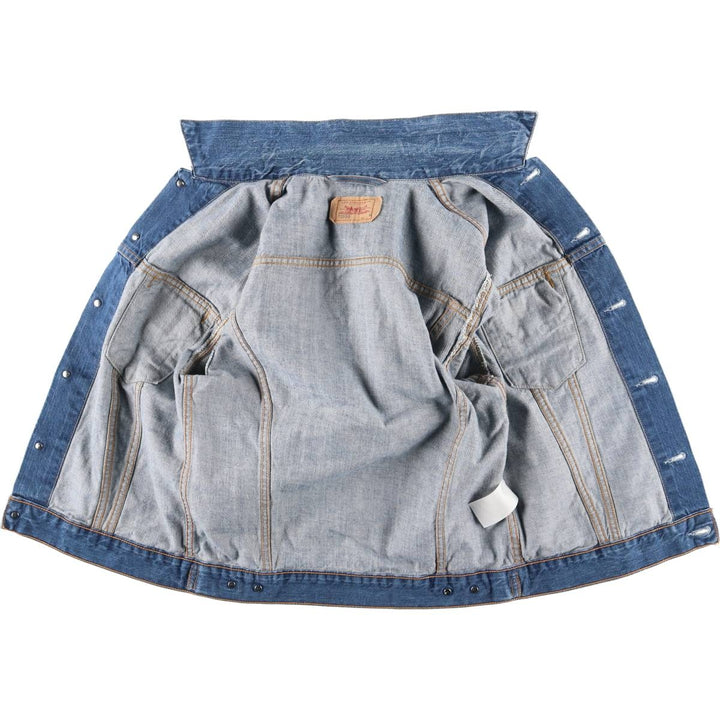 Levi's 72530-0021 Euro Model Denim Jacket, Men's Size Medium cotton blue type Vintage Second Hand